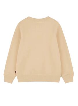 Sudadera Levis Batwing beige para niño