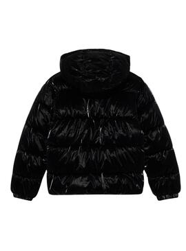 Cazadora acolchada Levis Shiny negro para niña