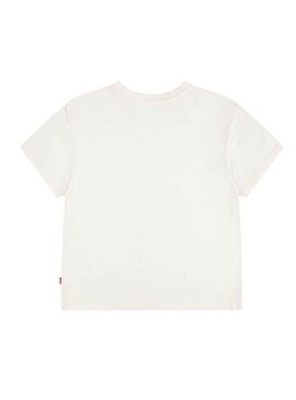 Camiseta Levis Western blanco para niña