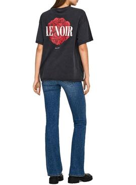 Camiseta Only Kinna negro para mujer