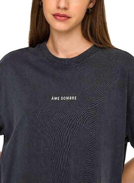 Camiseta Only Kinna negro para mujer