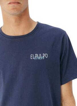 Camiseta El Pulpo logo azul para hombre