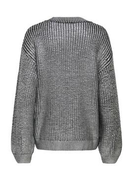 Jersey Only Kama plateado para mujer