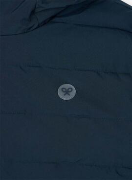 Abrigo acolchado Silbon reversible azul y gris para hombre