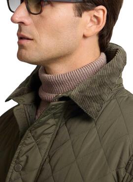 Cazadora Silbon Field clásica verde para hombre