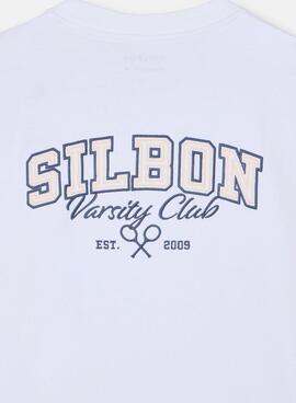 Camiseta Silbon Varsity club blanco para hombre
