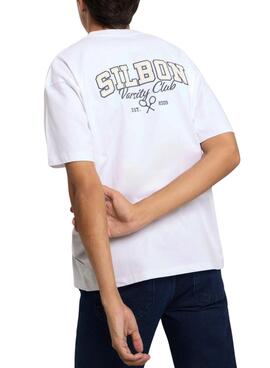 Camiseta Silbon Varsity club blanco para hombre