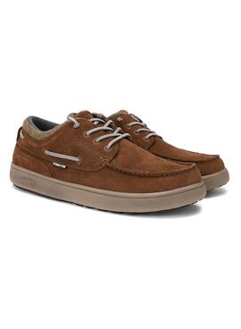 Zapatos náuticos Walkin Pitas Dakota camel para hombre