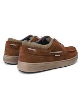 Zapatos náuticos Walkin Pitas Dakota camel para hombre