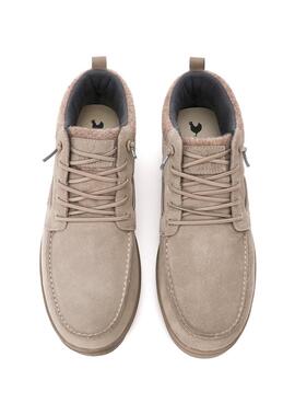 Botas Walkin Pitas Kent beige para hombre