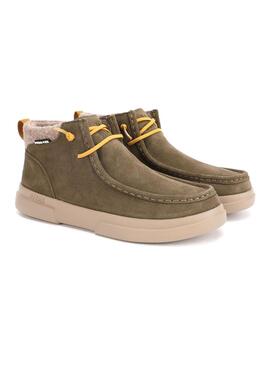 Botines Walkin Pitas Garda verde para mujer