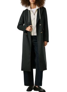 Abrigo Pepe Jeans Taylor gris para mujer