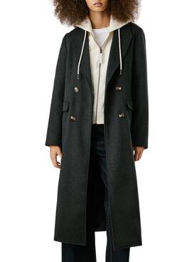 Abrigo Pepe Jeans Taylor gris para mujer