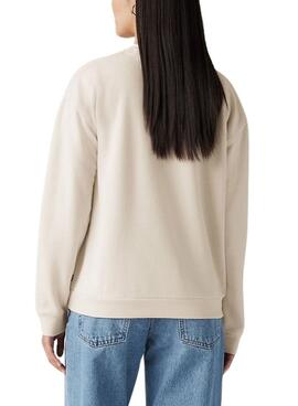 Sudadera Levis Everyday beige para mujer