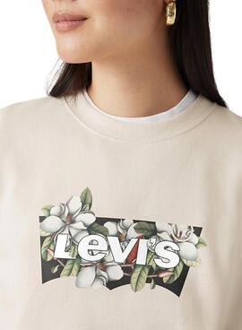 Sudadera Levis Everyday beige para mujer