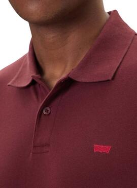 Polo Levis Housemark granate para hombre