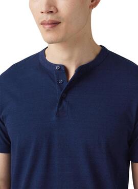 Camiseta Levis Henley azul para hombre