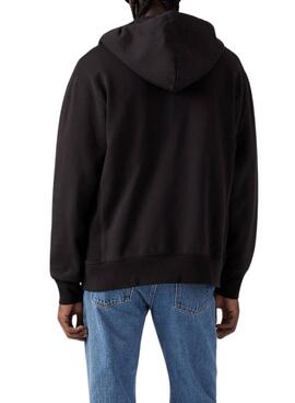 Sudadera Levis Authentic Zip negro para hombre