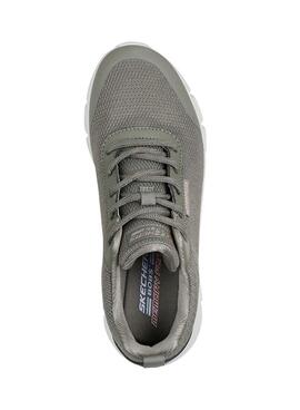 Zapatillas Skechers Bobs Flex Waterproof verde para mujer