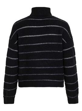 Jersey Vila Vizaza rayas negro y plateado para mujer