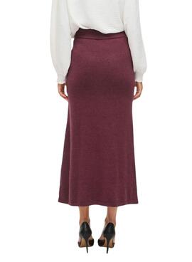 Falda Vila Viril granate para mujer