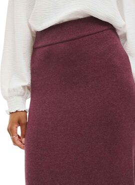 Falda Vila Viril granate para mujer