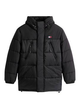 Parka Tommy Jeans mix negro para hombre