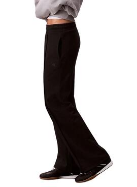 Pantalones Calvin Klein Jeans Archive Logo French Terry negro para mujer
