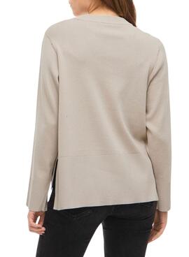 Jersey Vila Viostria beige para mujer