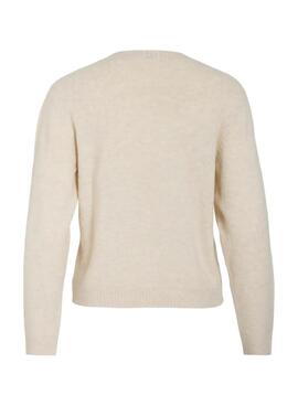Jersey Vila Vimiraz beige para mujer