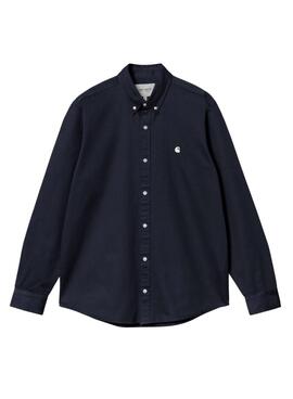 Camisa Carhartt WIP Madison azul marino para hombre