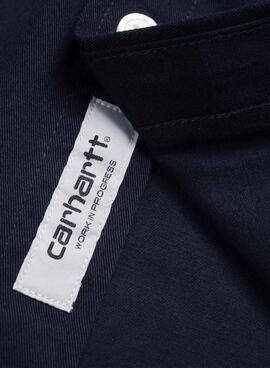 Camisa Carhartt WIP Madison azul marino para hombre
