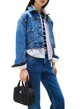 Bolso Tommy Jeans Daily Crossover negro para mujer