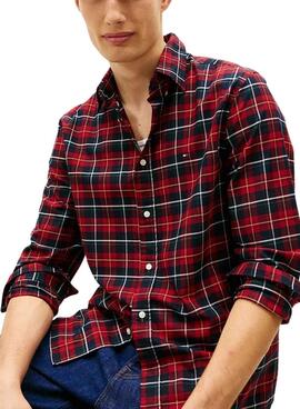 Camisa Tommy Hilfiger Tartan rojo para hombre