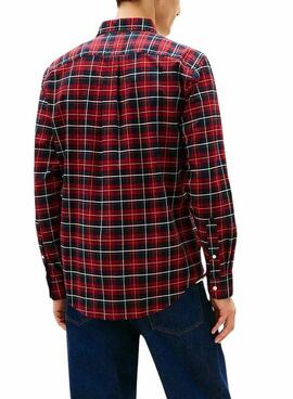 Camisa Tommy Hilfiger Tartan rojo para hombre