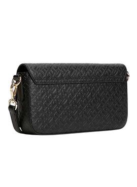 Bolso bandolera Tommy Hilfiger Icon negro para mujer