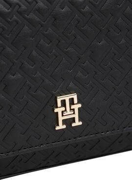 Bolso bandolera Tommy Hilfiger Icon negro para mujer