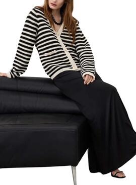 Chaqueta Vila Rita negro y blanco para mujer