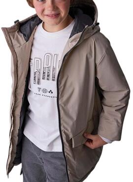 Parka Mayoral Caliza beige para niño