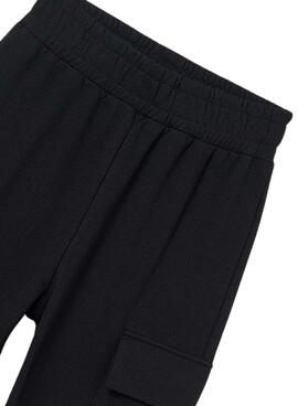 Pantalón Mayoral cargo negro para niña