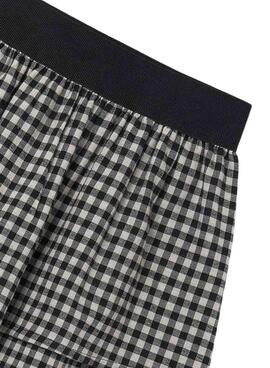 Falda Mayoral Vichy blanco y negro para niña