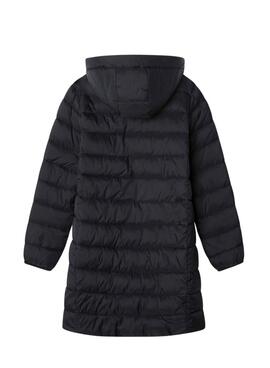 Abrigo Pepe Jeans acolchado Dahlia negro para niña