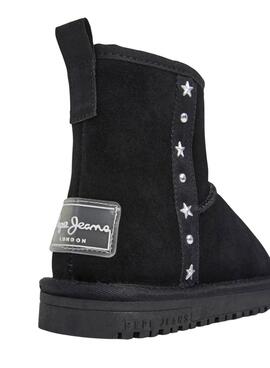 Botas Pepe Jeans Diss Rock negro para niña