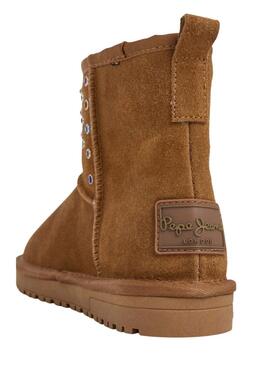 Botas Pepe Jeans Diss Studs camel para niña