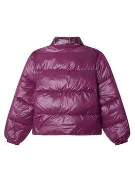Cazadora Pepe Jeans Essie acolchada morado para niña