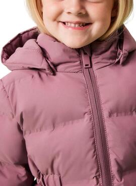 Abrigo acolchado Name It Musk rosa para niña