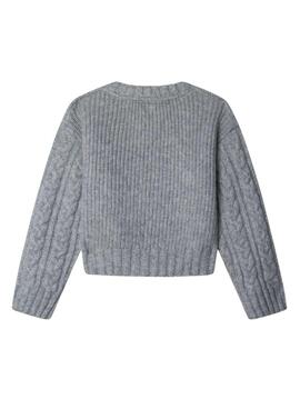 Jersey Pepe Jeans Baela gris para niña