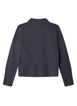 Jersey Pepe Jeans Bibby gris oscuro para niña