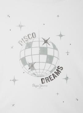 Camiseta Pepe Jeans Amberly blanco para niña