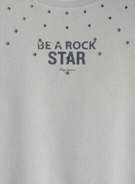 Sudadera Pepe Jeans Addy gris para niña